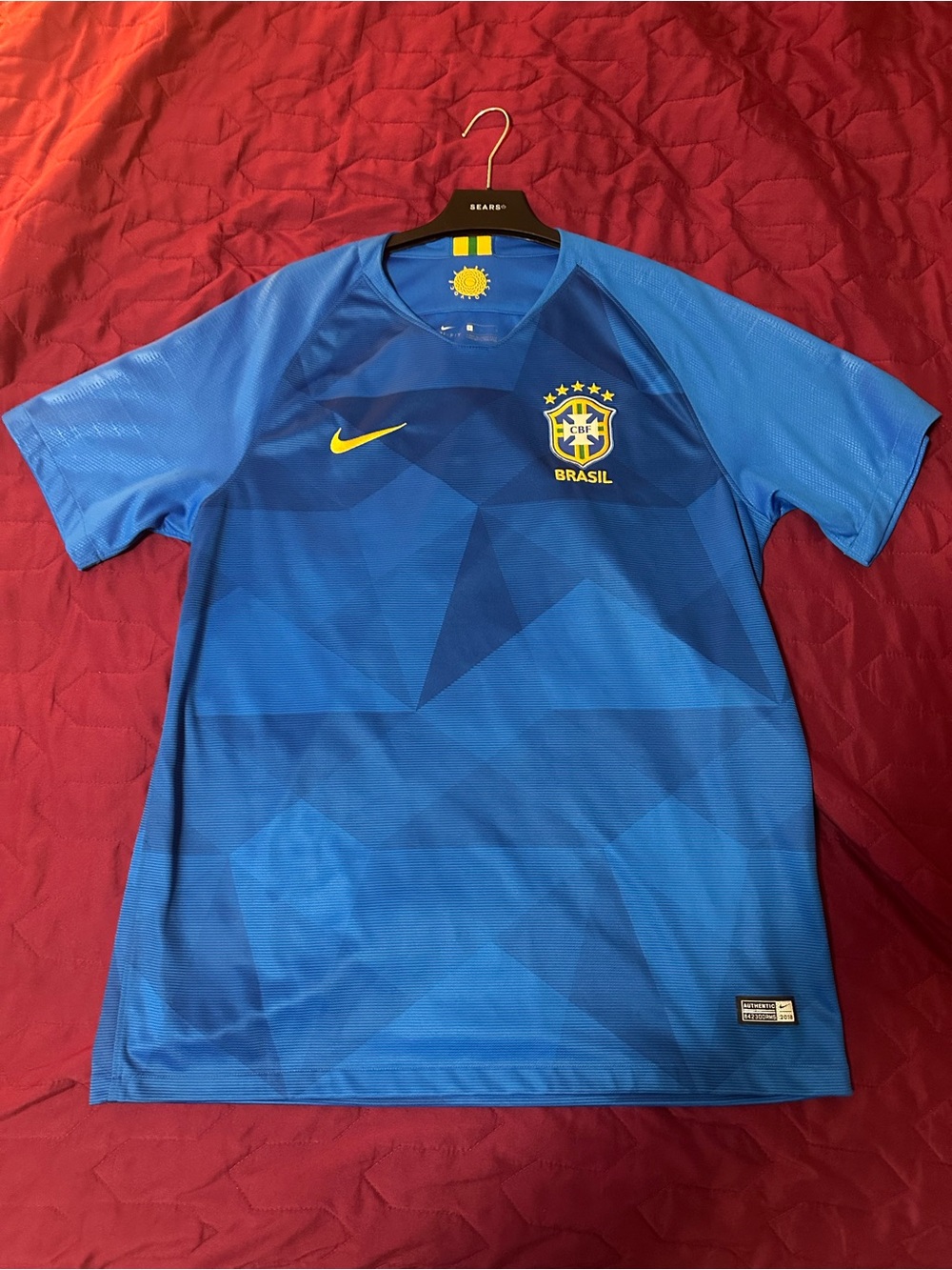 Nike Brazil Blue Soccer Jersey
